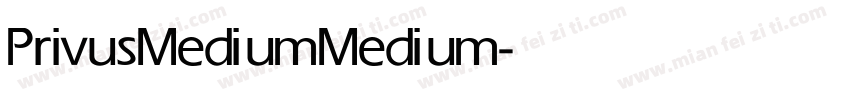 Privus Medium Medium字体转换